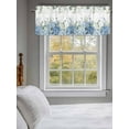thumbnail image 5 of Blue Hydrangea Valances for Windows, Rod Pocket Kitchen Valance Curtains - Soft & Washable Small Window Treatment for Living Room, Bathroom, Green Eucalyptus Leaves Flowers 54x18inch, 1 Panel, 5 of 9