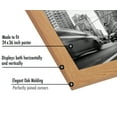 thumbnail image 3 of Americanflat 24x36 Poster Frame in Oak - Composite Wood with Polished Plexiglass - Horizontal and Vertical Formats for Wall with Included Hanging Hardware, 3 of 6