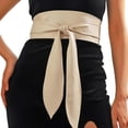 thumbnail image 5 of Waist Belt Black Wide Leather Corset Belt Fashion Wrap Waistband Accessories for Women, 5 of 8
