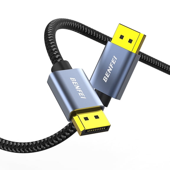 BENFEI DisplayPort to DisplayPort Cable[VESA Certified], 8K@60Hz, 4K@144Hz, 6 Feet, Aluminum Shell Nylon Braided