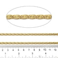 thumbnail image 2 of 10ms Ion Plating(IP) 304 Stainless Steel Lumachina Chains Unwelded with Spool Golden 8.5x4x1mm for Crafting, 2 of 3