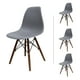 thumbnail image 2 of Set de Comedor Madera Nogal 80cm y 4 Sillas Eames Gris Mundo In Minimalista, 2 of 10