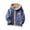 Dark Blue, variant on Ajziojiro Toddler Kids Boys Girls Cartoon Fleece Jacket Fall Winter Warm Zipper up Coats Versatile Cotton Outwear Hoodies Coats for Baby 1-9Y