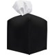 thumbnail image 1 of Tissue Box Cover, [Delicate] Modern PU Leather Square Tissue Box Holder - Bathroom Dresser, Bedside Table, Desk and Car Decorative Holder (Black), 1 of 5