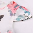 thumbnail image 6 of Spazoro Kids Girls Dresses, Short Sleeve Floral Print Round Neck Fashion Princess Dress for Child Girls Pink Size 5-6 T, 6 of 8