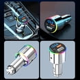 thumbnail image 4 of Bearachild Adaptador de transmisor FM RGB para coche con carga rápida, adaptador AFC, encendedor de cigarrillos y camión Electrónica, 4 of 6