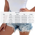 thumbnail image 3 of Plus Size Shorts Fashion Women Casual High Waist Loose Pocket Straight Solid Denim Shorts Pants Denim Jeans Blue S, 3 of 5