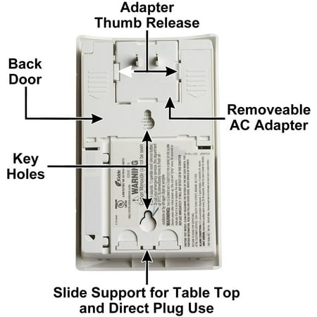 Kidde 900-0113-02, Nighthawk White, Digital Display AC Plug-in, Electrochemical Carbon Monoxide Alarm