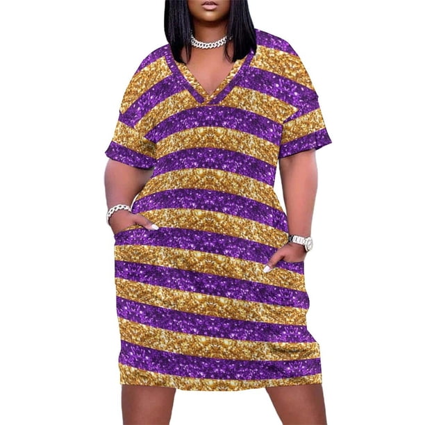 Vestido holgado con bolsillo para mujer vestido femenino a rayas de Baton Rouge Nueva York Nola Luisiana Los Ángeles California
