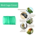 thumbnail image 4 of Attrape-graines Universel pour Cage à Oiseaux, Filet de Protection pour Attrape-Graines, Filet en Maille pour Perroquet, Jupe Extensible Douce et Aérée pour Cage (Vert), 4 of 5