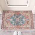 thumbnail image 2 of Retro Door Mat, 17 X 30 Inch Boho Pink Carpet Welcome Doormat Decorative Home Floor Mat, Non Slip Rubber Back and Strong Water Absorption for Outdoor Indoor Entrance Decor, 2 of 6