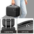 thumbnail image 4 of 5 Piece Suitcase Set 14/18/20/22/24 inch Hardside Suitcase with Spinner Wheels Detachable Lightweight Carry on Luggage (Black), 4 of 9