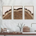 thumbnail image 3 of Tree Rings Wood Wall Art Framed Set, Modern Beige Wood Stump Wall Decor, Abstract Tree Spiral Wall Painting,Nature-Inspired Art Print for Living Room, Bedroom, Dining Room, Office-16 x24 x3, 3 of 6