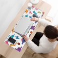 thumbnail image 3 of Long Mouse Pads for Desk,White Dinosaurs Cacti Pattern Desk Mats on Top Of Desks, Desk Mouse Pad Extra Large with 3mm Non-Slip Base and Stitched Edge for Gaming,Office,Work,Home 31.5"x11.8", 3 of 6