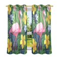 thumbnail image 6 of Yayeee Window Curtains Set of 2 for Living Room Light Filtering 63"x42", Pink Flamingo Pattern, 6 of 7