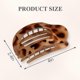 thumbnail image 2 of 4 Pack Classic Hair Clips for Women, Durable Flat Barrettes for All Hair Types, Comfortable Round Claw Clips, 2 of 5
