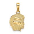 thumbnail image 6 of Auriga Fine Jewelry 10K Yellow Gold Charm for Women (L-18 mm, W-11 mm), 6 of 6