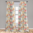 thumbnail image 5 of Ambesonne Funky Curtains, Abstract Colorful Image, Pair of 28"x95", Multicolor, 5 of 5