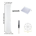 thumbnail image 3 of Housse de Protection pour Parasol en PVC Transparent avec Fermeture Éclair pour Auvent Extérieur de 8 Pieds, 3 of 7