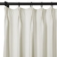 thumbnail image 3 of TWOPAGES Room Darkening Drape Pinch Pleat Hanging Style Curtain for Bedroom, 1 Panel, Custom, Ivory, 3 of 6