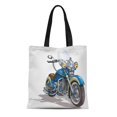 thumbnail image 1 of SIDONKU Canvas Tote Bag Red Car Classic Vintage Motorcycle Antique Bicycle Club Cylinder Reusable Shoulder Grocery Shopping Bags Handbag, 1 of 1