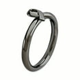 thumbnail image 3 of Sterling Silver Black-Plated Awareness Ribbon Ring, 3 of 4