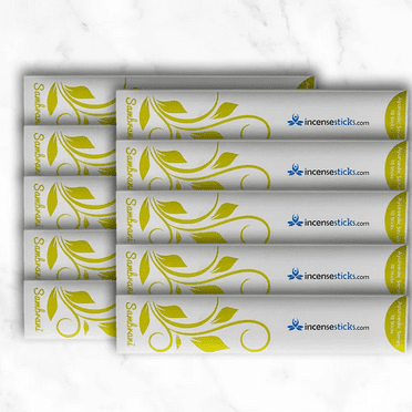 Ayurvedic Incense – Sambrani Incense Sticks (8") – 10 Packs (10 Sticks Per Pack) – Sweet Aroma