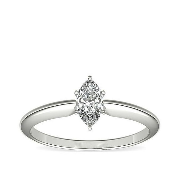 2.00 Carat Marquise Cut Moissanite Diamond Wonderful Wedding Ring for her in Solid 14K White Gold Size 7 by Diamond-Capitals