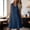 Dark Blue, variant on Vrorvz Dresses for Women Sleeveless V Neck Cotton Linen Sundress Casual Summer Beach Vacation Dress