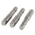 thumbnail image 1 of Juego de adaptadores de socket de cambio rápido de 1/4" con 3 piezas para taladro/atornillador, vástago hexagonal de 1/4", 1 of 1