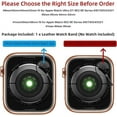 thumbnail image 5 of Bands compatibles con Apple Watch Band 45 mm/44 mm/42 mm Iwatch Series 9/8/7/6/SE/5/4/3/2/1, pulsera de repuesto elegante de metal con diamantes de imitación para mujer, color dorado champán, 5 of 5