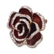 thumbnail image 5 of Broche con forma de camelia, elegante y exquisito broche adornado con diamantes de imitación para mujer, ropa, bufanda de seda, decoración, regalo rojo, 5 of 14