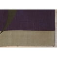 thumbnail image 2 of EORC FAM022PL6X8 6 x 8 ft. Modern Flat Contemporary Weave Wool Area Rug, Purple, 2 of 4