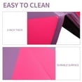 thumbnail image 2 of Soozier PU Exercise Gym Mat Stretching Yoga Sport Tumbling Pad, Pink and Purple, 2 of 9
