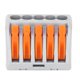 thumbnail image 5 of Conector rápido de cable de 10 piezas Conectores de cableado PCT-215 Bloques de terminales Iluminación de 5 vías para conexión rápida de cable eléctrico Ecomeon no, 5 of 6