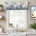 thumbnail image 2 of Blue Birds Valance Curtain Birch Tree Window Valances Rod Pocket Short Curtains Window Treatments for Kitchen Bedroom Bathroom Laundry 56" x 16", 2 of 9