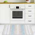thumbnail image 4 of Alfombra de baño Chardin Home Maui, 100% algodón, 53 x 86 cm, color azul y beige costal, 4 of 6