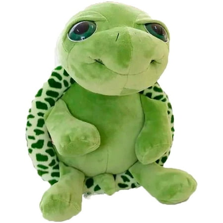 Turtle Plush Toy Soft Cuddly Cotton Stuffed Animal Plushie Green Turtle ...