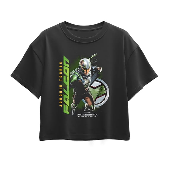 Captain America - Falcon Character Tee - Youth Girls Boxy T-Shirt
