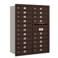 thumbnail image 2 of 11 Door High Recessed Mounted 4C Horizontal Mailbox with 20 Doors in Sandstone with USPS Access - Rear Loading, 2 of 4