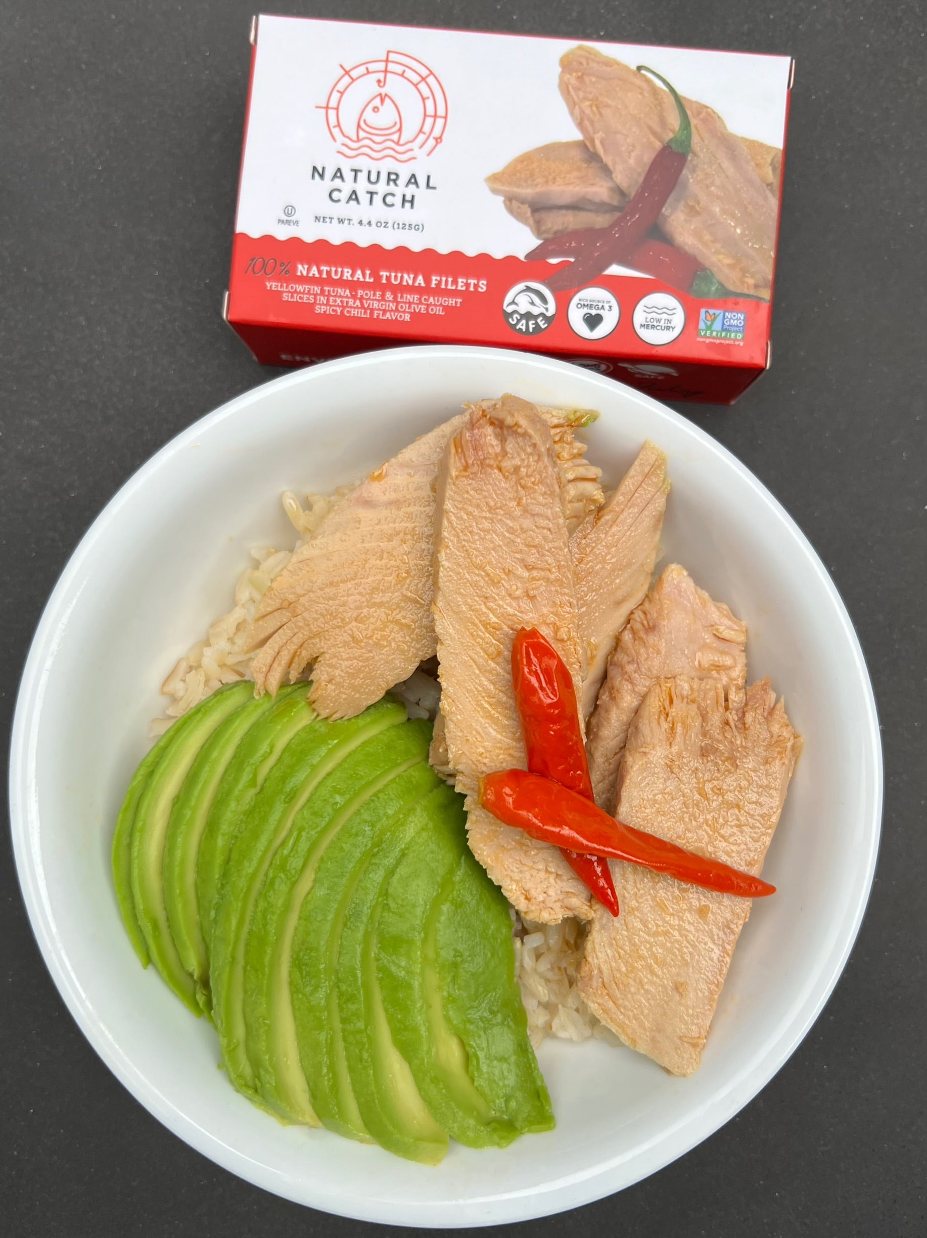 Natural Catch Yellowfin Tuna in Chile Extra Virgin Olive Oil 4.4 oz (Pack of 12)