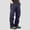 #Navy, variant on DPTALR Men's Solid Color Multiple Pockets Casual Loose Cargo Pants,Army Green,Big and Tall Men 29