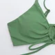 thumbnail image 5 of Conjunto de bikini de color sólido nuevo 2024, traje de baño separado sexy para mujer, venta rápida, bikini de exportación europeo-americano de moda, 5 of 5