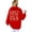 Red, variant on Oversize Hoodie for Women Fashion Christian Print Graphic Long Sleeve with Pocket 2026 Fall Trendy Outfits