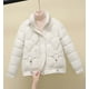 thumbnail image 5 of Parkas de manga larga para mujer, chaqueta informal de manga larga de colores, sin sombrero y con solapa, chaqueta de algodón para mujer, 5 of 5
