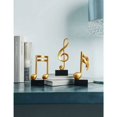 thumbnail image 2 of Estatuas de notas musicales melódicas, exquisita decoración de poliresina, figuras de resina natural, resina ecológica con acabado mate, detalles modernos para el hogar para la decoración del, 2 of 5