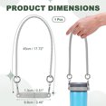 thumbnail image 2 of Mango de botella de agua de silicona Uxcell, correa universal para accesorios de taza Stanley, 2 of 7