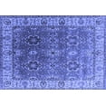 thumbnail image 1 of Ahgly Company Indoor Rectangle Oriental Blue Industrial Area Rugs, 4' x 6', 1 of 4