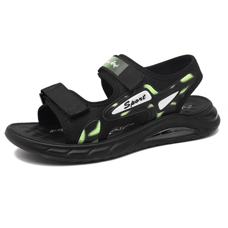 

Men s Summer Sandals Slippers for Men Leather Sandals Adult Thick-soled Beach Shoes Non-slip Open-toe Leather Sandals A4