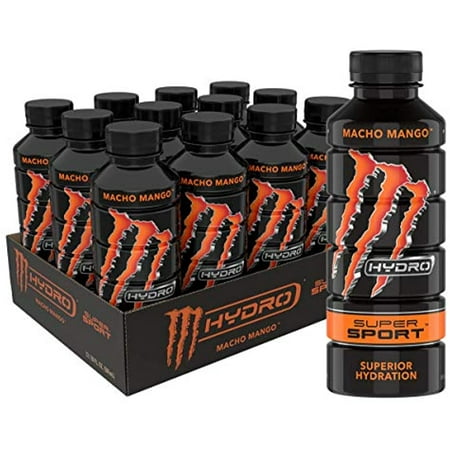 Monster Energy Hydro Super Sport, Macho Mango, 20 Oz (Pack...